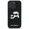 Karl Lagerfeld Liquid Silicone Double Heads MagSafe Case for iPhone 16 Pro Black