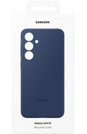 Silikonowe etui Samsung do Galaxy S24 FE Niebieskie - EF-PS721CLEGWW