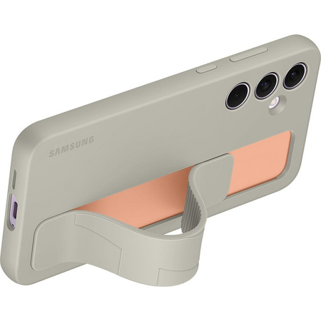 Etui Samsung Silicone Standing Grip Case do Galaxy A55, szare