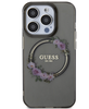 Etui Guess Flowers Ring do iPhone 13 Pro Czarne - GUHMP13LHFWFCK