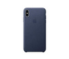 Skórzane etui Apple do iPhone XS Max Niebieski - MRWU2ZE/A