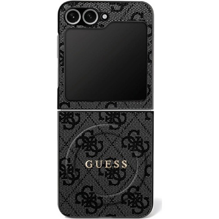 Etui Guess 4G Classic MagSafe do Samsung Galaxy Z Flip7 czarny