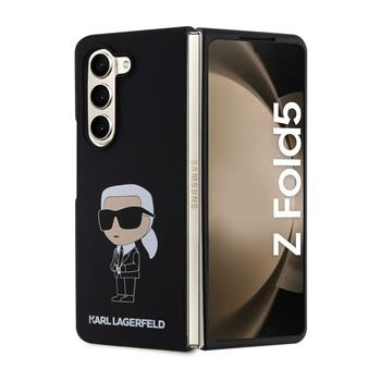 Karl Lagerfeld Liquid Silicone Ikonik NFT Case for Samsung Galaxy Z Fold 5 Czarne