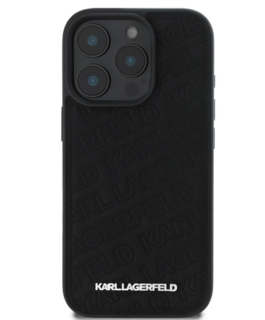 Karl Lagerfeld PU Quilted Pattern Case for iPhone 16 Pro Black/Czarne