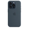Apple iPhone 15 PRO SILICONE Case with MagSafe - NIEBIESKI 