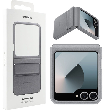 Etui Samsung KindSuit Case do Galaxy Z Flip6, szare