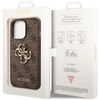 Guess PU 4G Metal Logo Case for iPhone 14 Pro Brown