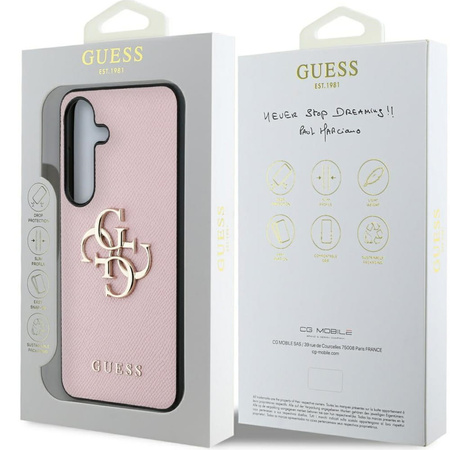 Etui Guess 4G Classic Logo do Galaxy S25 Plus Różowe - GUHCS25MPGT4MBP