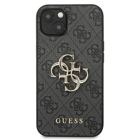 Guess GUHCP13M4GMGGR iPhone 13 / 14 / 15 6.1" szary/grey hardcase 4G Big Metal Logo