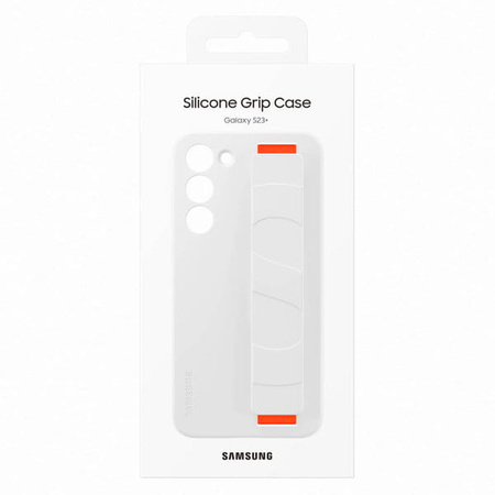 Etui Samsung Silicone Grip Cover do Galaxy S23 Plus 5G, białe