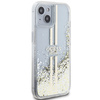 Guess GUHCP15MLFCSEGT iPhone 15 Plus / 14 Plus 6.7" transparent hardcase Liquid Glitter Gold Stripes