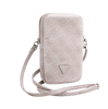Guess PU 4G Triangle Logo Wallet Phone Bag Zipper RÓŻ