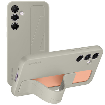 Etui Samsung Silicone Standing Grip Case do Galaxy A55, szare