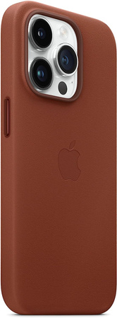 APPLE LEATHER CASE IPHONE 14 PRO Brązowy 