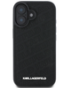 Karl Lagerfeld PU Quilted Pattern Case for iPhone 16 Black