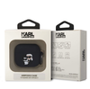 Silikonowe etui Karl Lagerfeld Karl&Choupette Head 3D do AirPods 3 Czarne - KLA3RUNKC