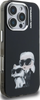 Etui Karl Lagerfeld IML Aquarelle Karl&Choupette do iPhone 16 Pro Czarne - KLHCP16LHMKCAQK
