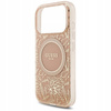 Etui Guess Flowers Electro Pearl Strap MagSafe do iPhone 17 Pro Różowe - GUHMP17LHCPOFPP