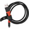 Kabel Tactical Recce 3:20 do ładowania zegarków Garmin USB-A 1m Czarno-Czerwony