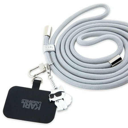 Karl Lagerfeld Universal CBDY Cord pasek szary