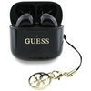 Słuchawki douszne GUESS Glossy Effect Printed Classic Logo & Charm Wodoodporne Czarny