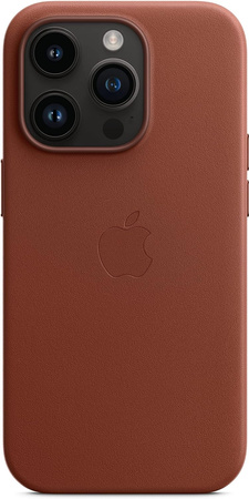 APPLE LEATHER CASE IPHONE 14 PRO Brązowy 