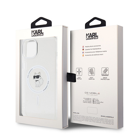 Etui Karl Lagerfeld Choupette do iPhone 15 Przezroczyste - KLHMP15SHFCCNOT