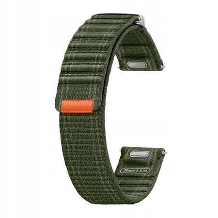 Pasek Samsung do Galaxy Watch 4/4 Classic/5/5 Pro/6/6 Classic/7 Fabric Band One Click 20 mm S/M Zielony - ET-SVL30SKEGWW