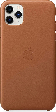 Plecki Apple do iPhone 11 Pro Max LEATHER Brązowy