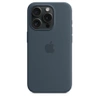 Apple iPhone 15 PRO SILICONE Case with MagSafe - NIEBIESKI 