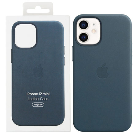 Skórzane etui z MagSafe Apple do iPhone 12 Mini Niebieski - MHK83ZM/A