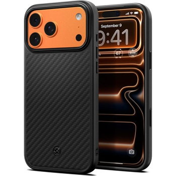 Etui Spigen Enzo Aramid T Mag do iPhone 17 Pro Czarne - ACS09959