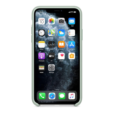 Silikonowe etui Apple do iPhone 11 Pro Max Seledynowe - MXM92ZM/A
