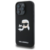 Karl Lagerfeld Liquid Silicone Double Heads MagSafe Case for iPhone 16 Pro Max Black