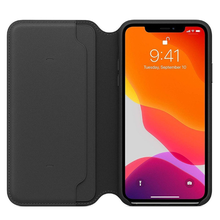 Skórzane etui Apple iPhone 11 Pro Max Czarne - MX082ZM/A