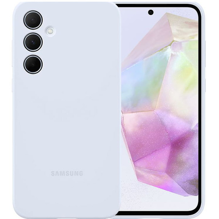 Etui Samsung Silicone Case EF-PA356TLEGWW do Samsung Galaxy A35 - niebieskie