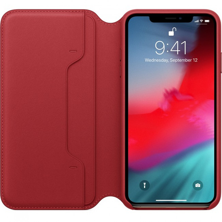 Apple iPhone XS Max Leather Folio (PRODUCT) RED