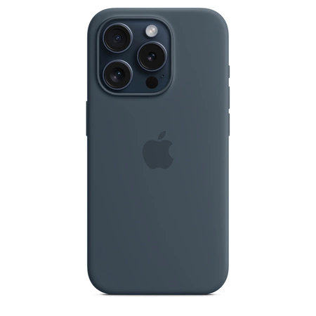 Apple iPhone 15 PRO SILICONE Case with MagSafe - NIEBIESKI 