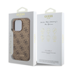 Etui Guess Classic Logo do iPhone 14 Pro Brązowe - GUHCP14LGF4GCW