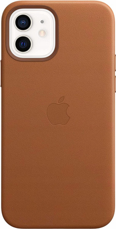 APPLE Leather CASE IPHONE 12 / 12 Pro BRĄZOWE