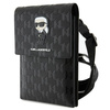 Torebka Karl Lagerfeld Saffiano Monogram Ikonik Czarna