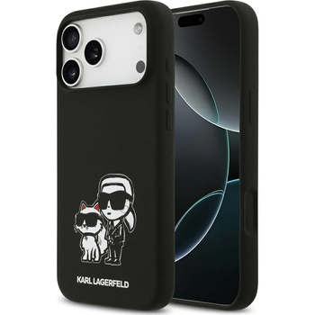 Etui Karl Lagerfeld Silicone K&C Sketch  do iPhone 17 Pro Max - czarne