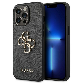 Guess GUHCP14X4GMGGR iPhone 14 Pro Max 6,7" szary/grey hardcase 4G Big Metal Logo