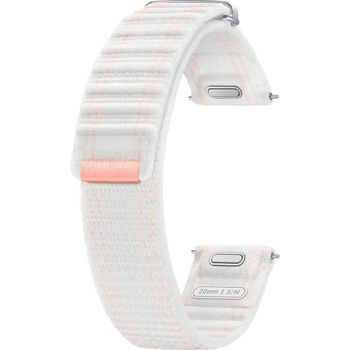 Pasek Samsung do Galaxy Watch 7/6/5/4 20 mm S/M Fabric Band Biały - ET‑SVL30SWEGEU