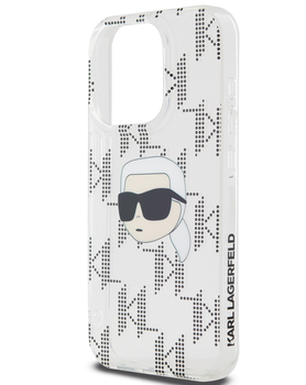 Etui Karl Lagerfeld Karl Head do iPhone 15 Pro Przezroczyste - KLHCP15LHKLPKHT