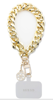 Guess Universal Hand Strap 4G Charm Gold