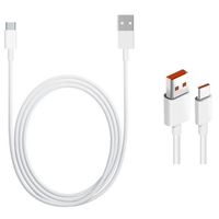 ULTRA SZYBKI ORYGINALNY KABEL  XIAOMI /120W USB TYP-C 6A 1M BIAŁY
