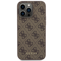 Etui Guess Classic Logo do iPhone 15 Pro Max Brązowe - GUHCP15XG4GFBR
