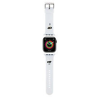 Karl Lagerfeld Karl and Choupette Head NFT Watch Strap for Apple Watch 38/40/41 Biały