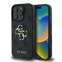 Etui Guess 4G Classic Logo do iPhone 16 Pro Max Czarne - GUHCP16X4GMGGR